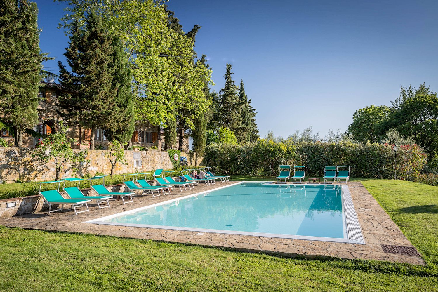 Vacation home swimming pool in Chianti